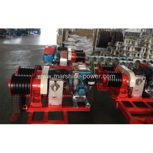 50KN Double Drum Fast Speed Winch Cable Pulling